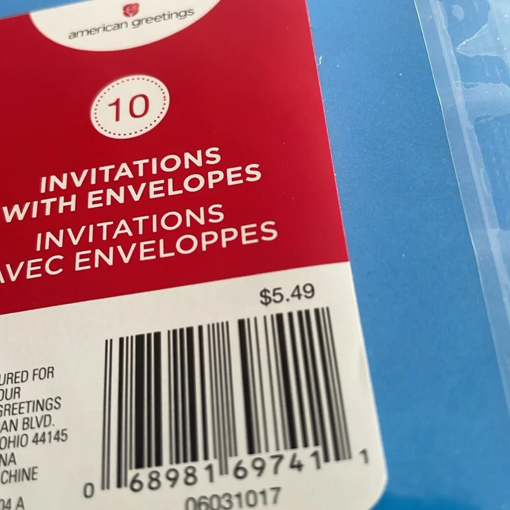 2 10 packs of party invitations